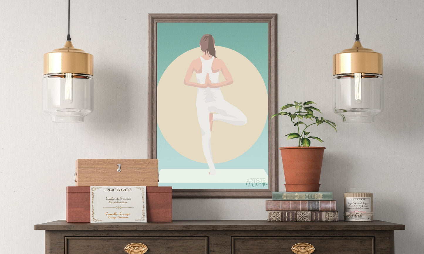 “Emma does yoga” poster
