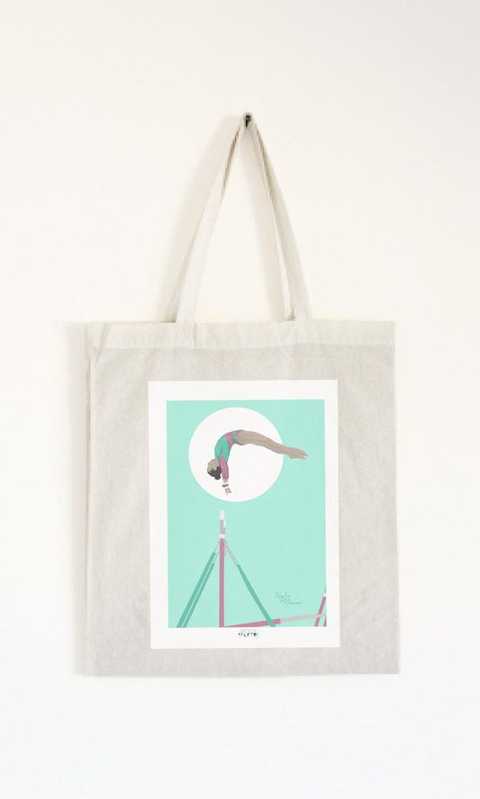 Tote bag ou sac gymnastique "Les barres" - Collection Kaylia Nemour