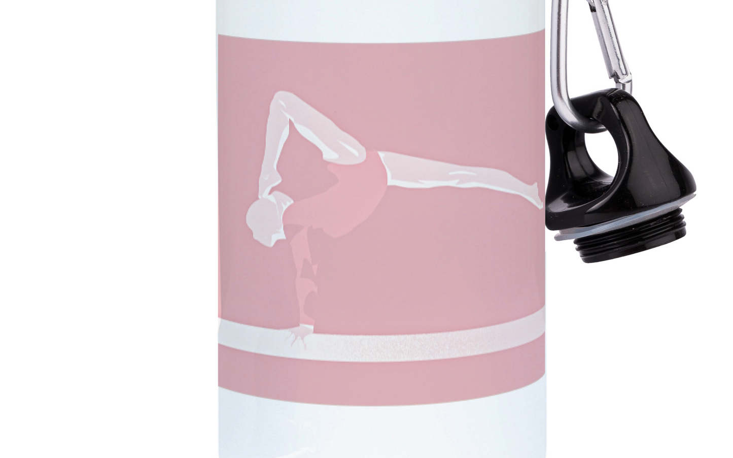 Gourde aluminium gymnastique rose "Latika la gymnaste" - Personnalisable