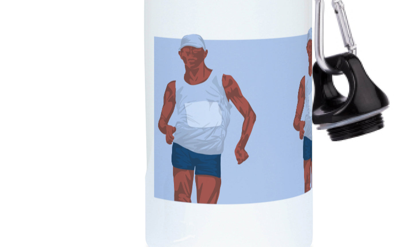 Gourde aluminium Athlétisme "Marche homme" - Personnalisable