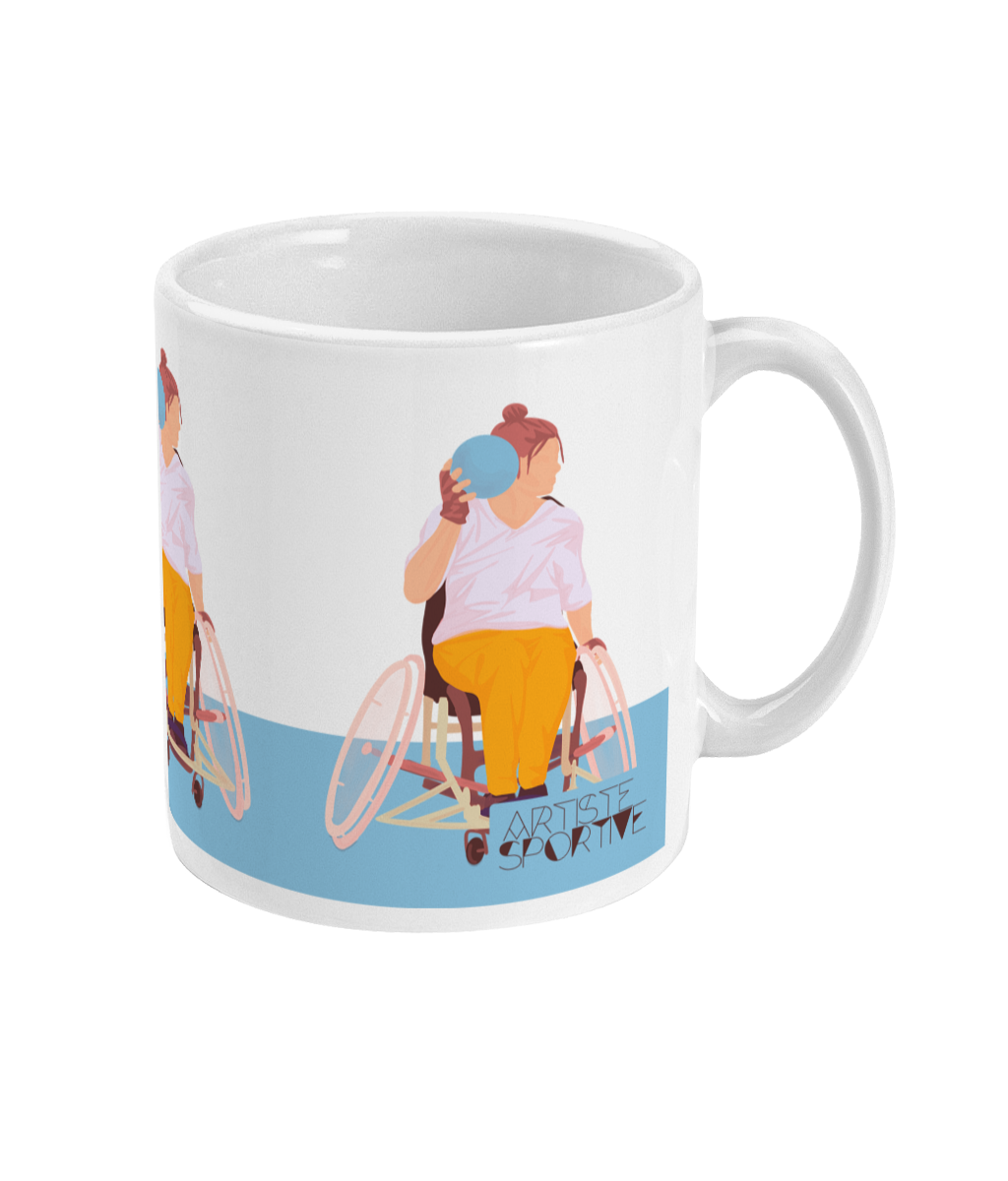 Tasse ou mug handfauteuil "Handball femme" - Personnalisable