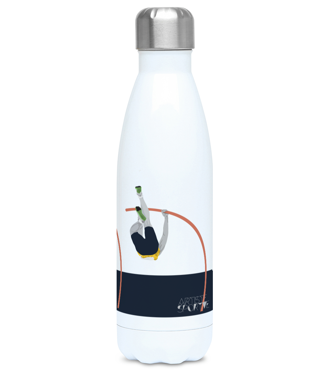 Gourde isotherme Athlétisme " Saut perche " - Personnalisable