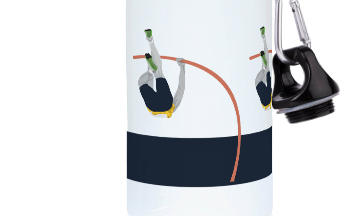 Gourde aluminium Athlétisme "Saut perche" - Personnalisable