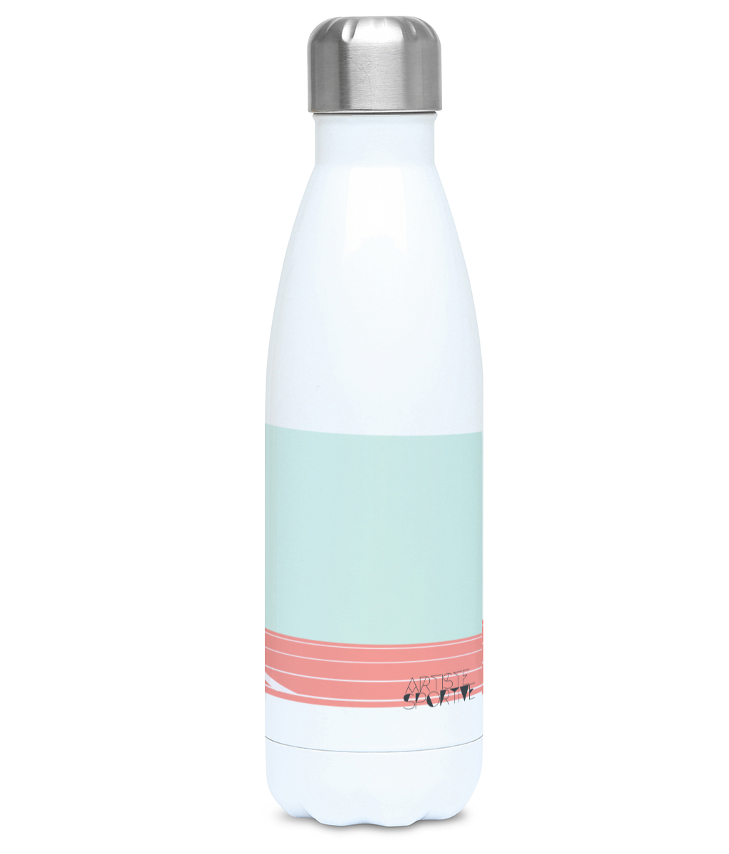 Gourde isotherme Athlétisme "Sprint femme" - Personnalisable