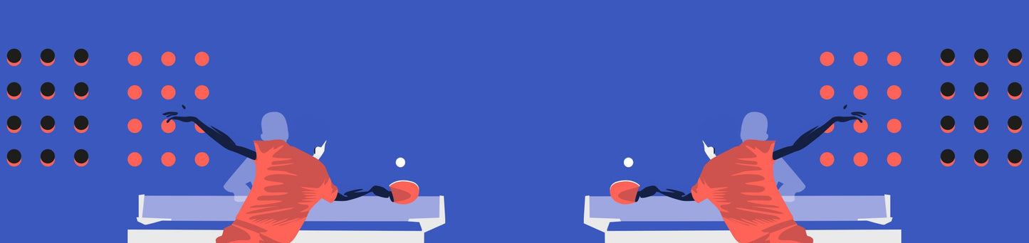 Tasse ou mug pingpong "Tennis de Table en bleu violet" - Personnalisable