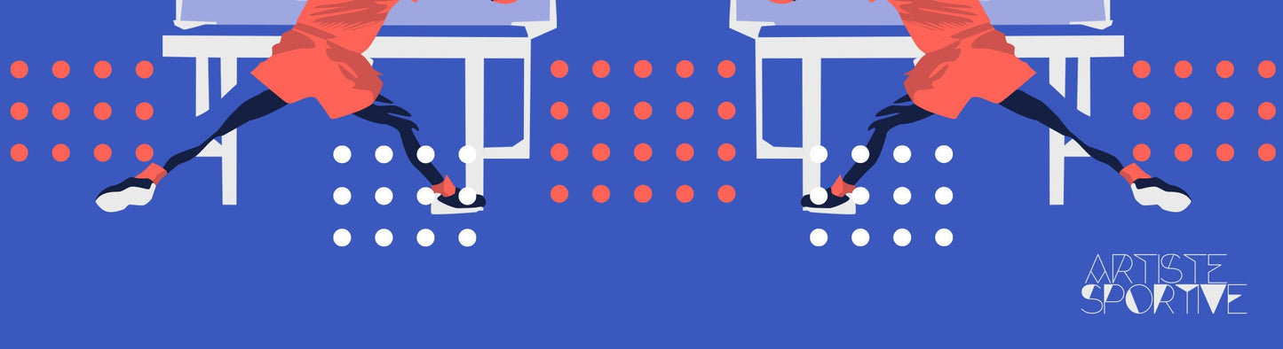 Gourde isotherme Ping Pong "Tennis de table en bleu violet" - Personnalisable