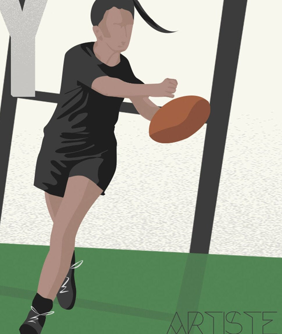 Tasse ou mug "Rugby féminin vintage" - Personnalisable