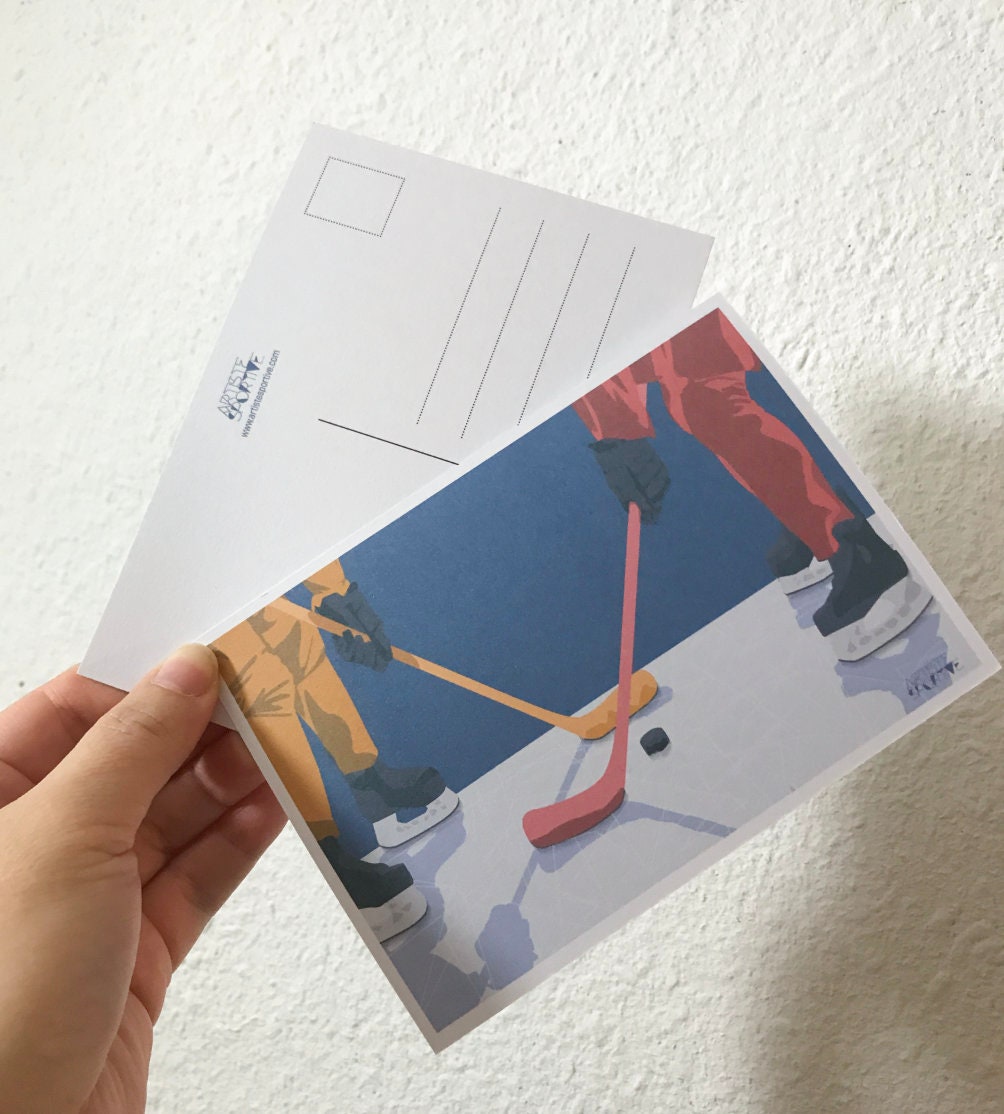 Affiche "Hockey ça glisse" - 50% de réduction