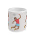 Tasse ou mug "Joueuse de badminton" - personnalisable
