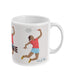 Tasse ou mug "Joueuse de badminton" - personnalisable