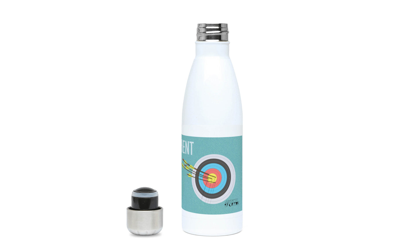 Insulated archery bottle "The blue target" - customizable