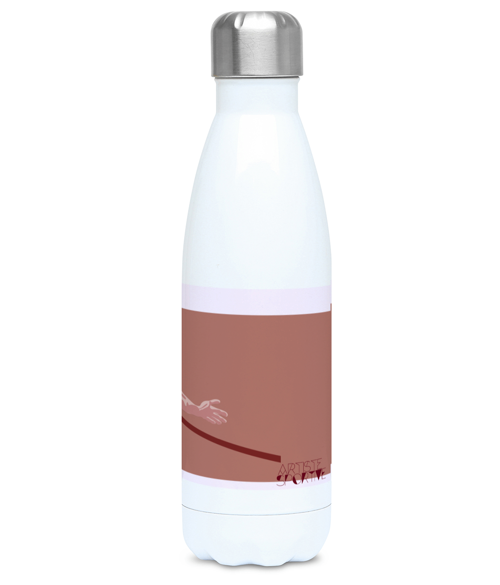 Gourde isotherme Athlétisme "Saut hauteur homme" - Personnalisable