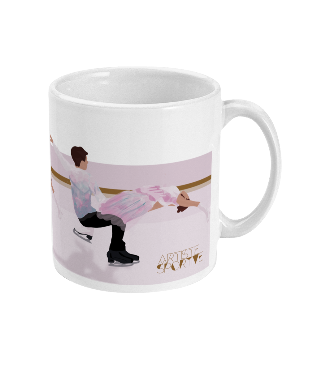 Tasse ou mug patinage "Couple patineurs" - Personnalisable
