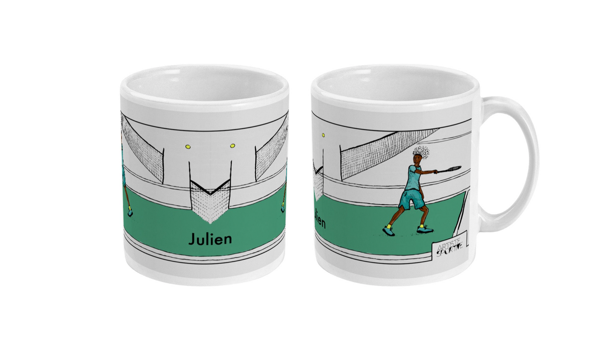 a couple of coffee mugs sitting on top of each other