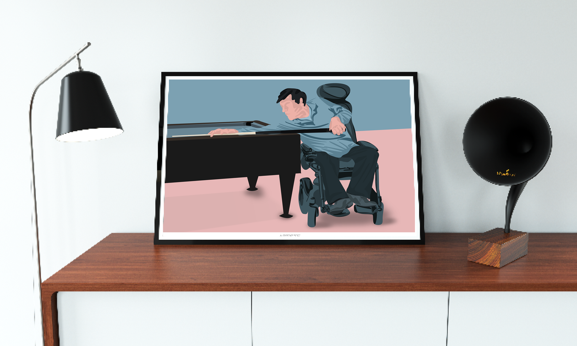 a picture of a man playing a piano