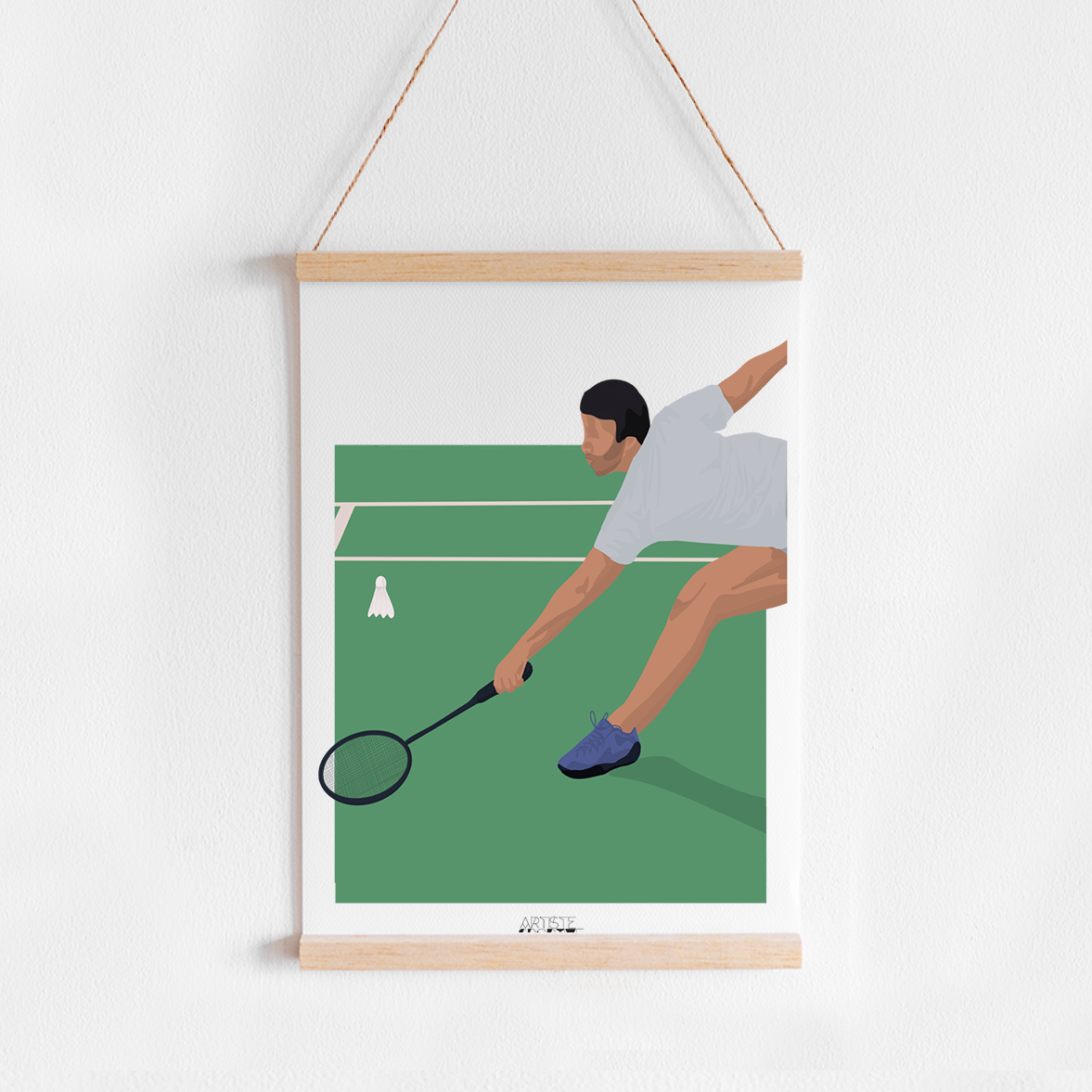 a picture of a man holding a tennis racket