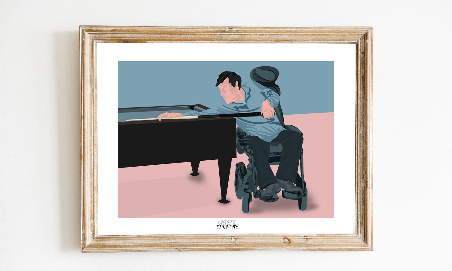 a painting of a man playing a piano