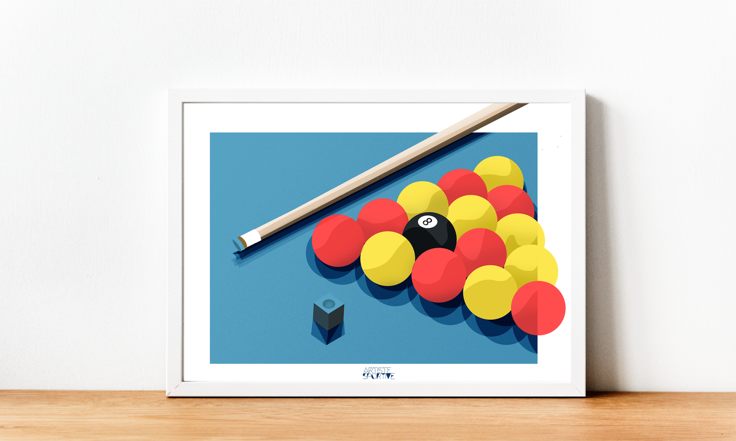 a picture of some balls and a pencil on a table