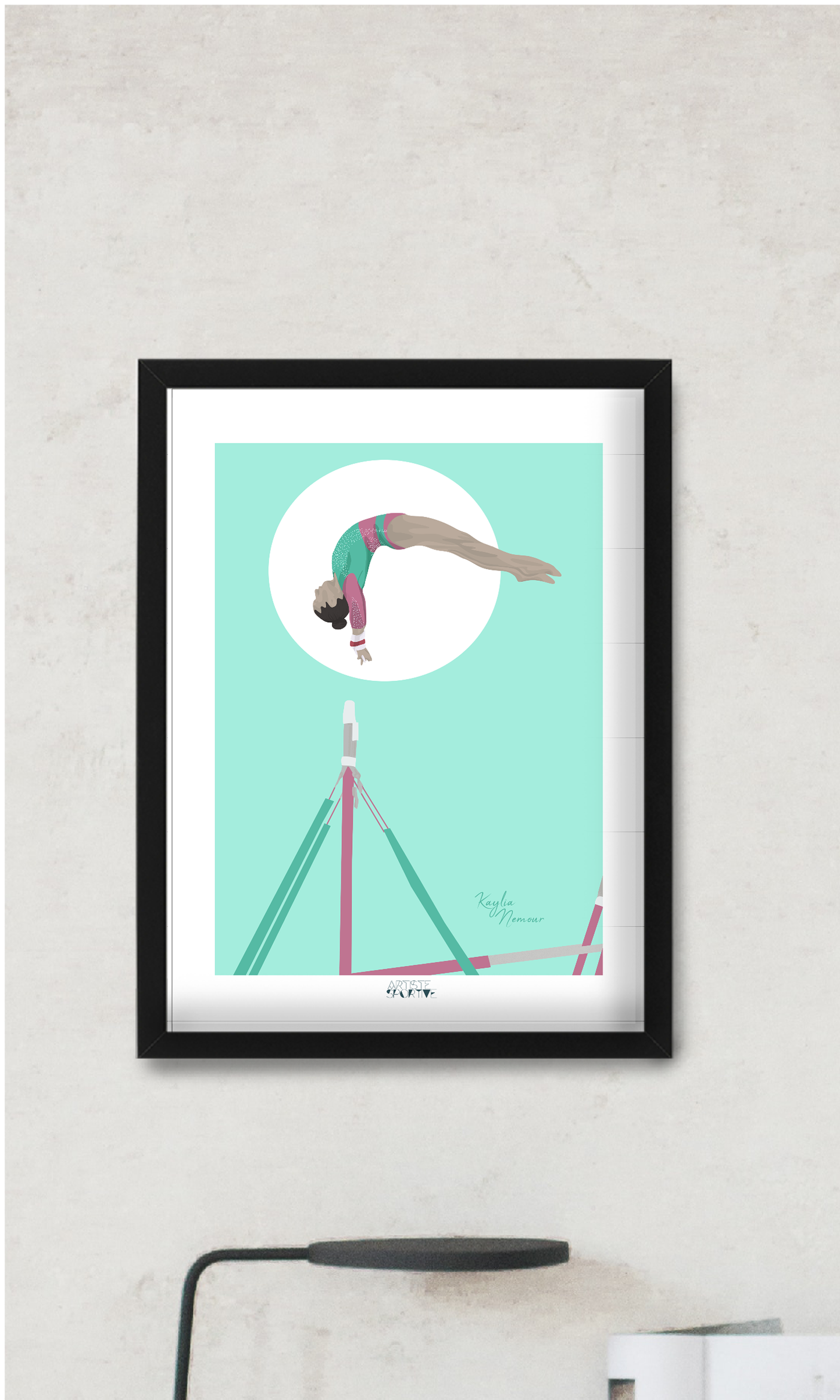 Affiche Gymnastique "Les Barres" - Collection Kaylia Nemour
