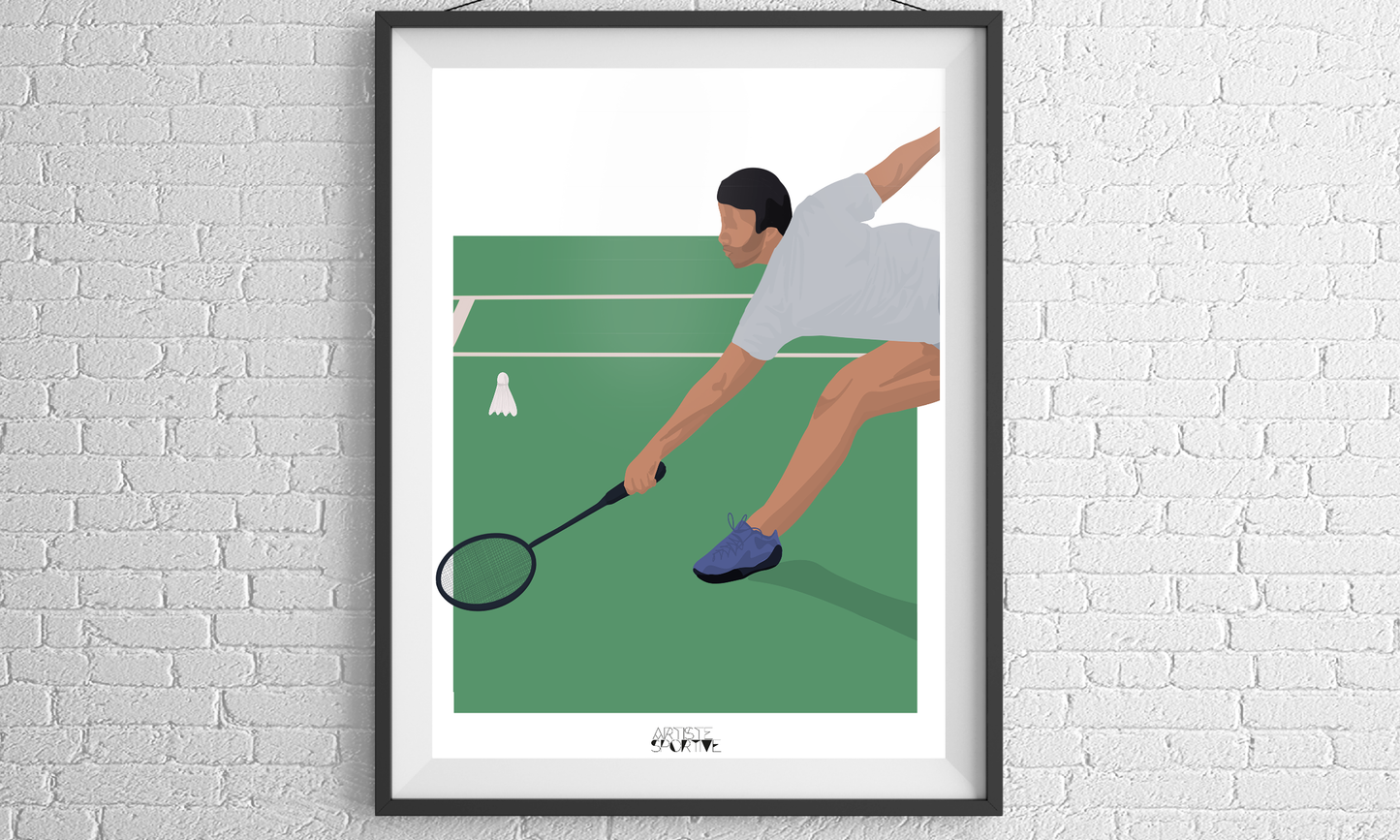 Poster 'Badmintonspieler'