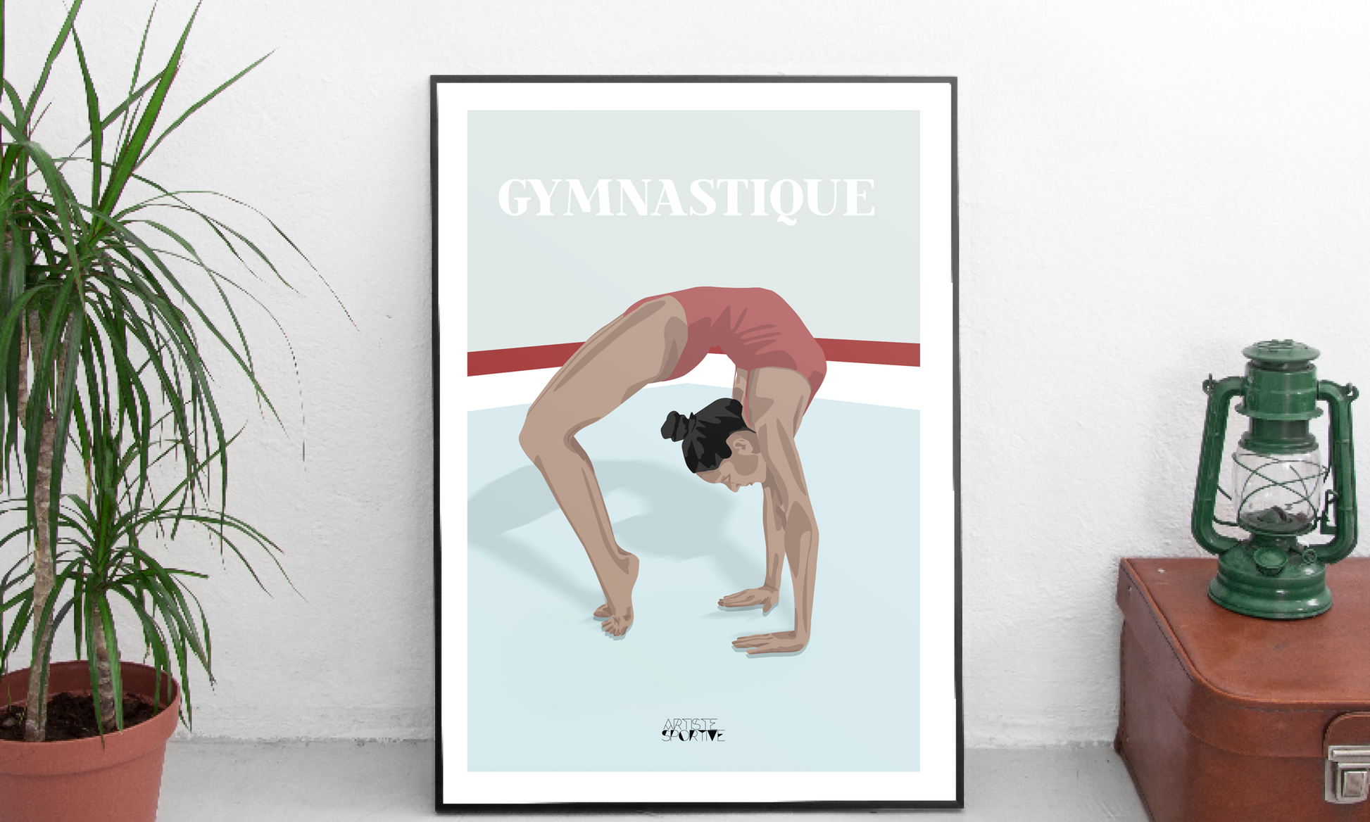 Poster Gymnastique poutre 