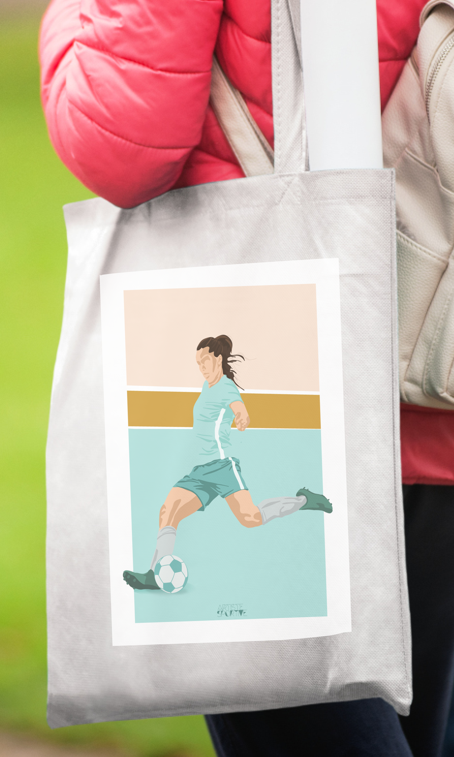 Footballeuse, tasse footballeuse, cadeau footballeuse, cadeau anniversaire footballeuse, cadeau noel footballeuse, cadeau coach football, tote bag football, sac football, sac footballeuse pas cher