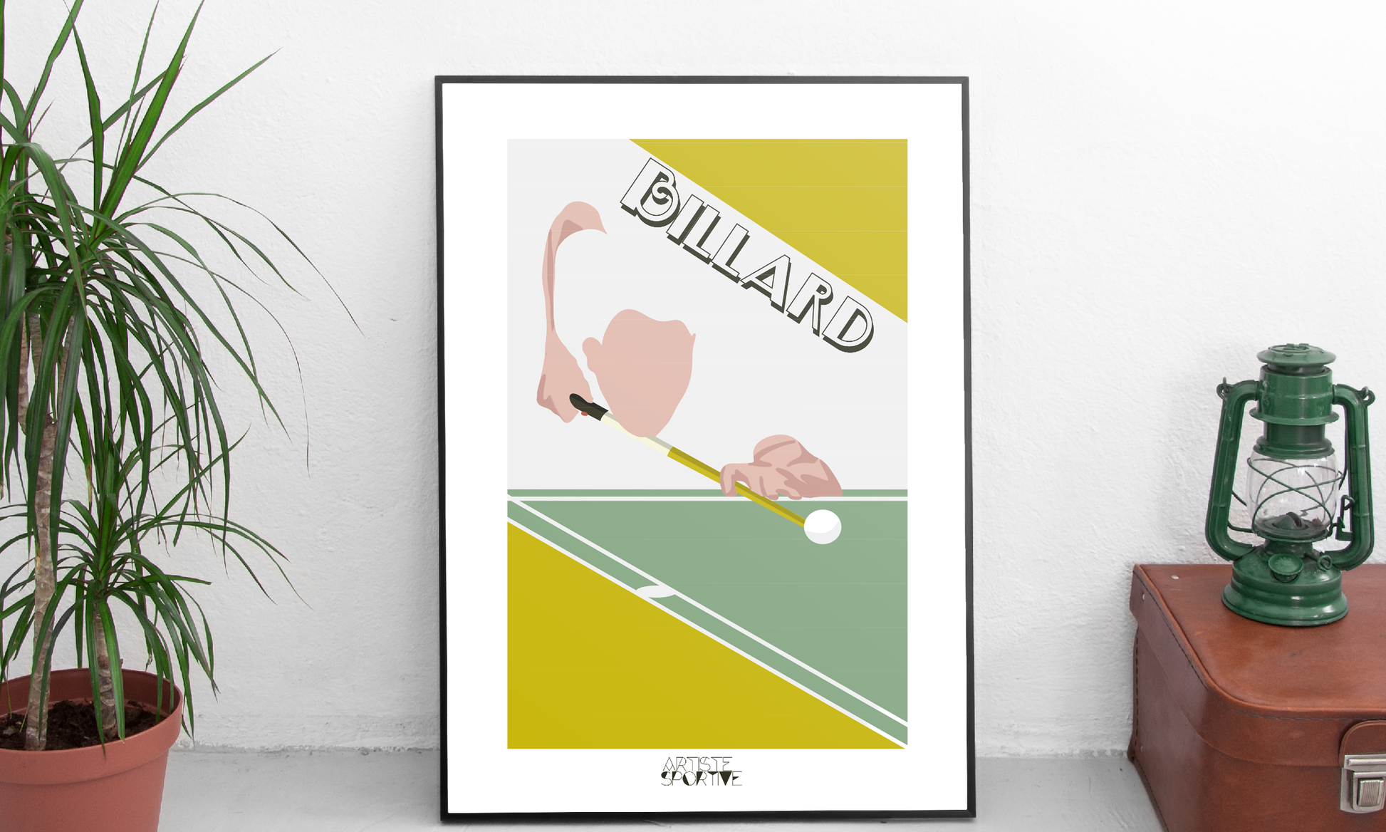 a poster of a golf player hitting a ball