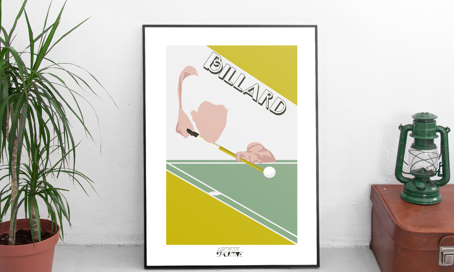 a poster of a golf player hitting a ball