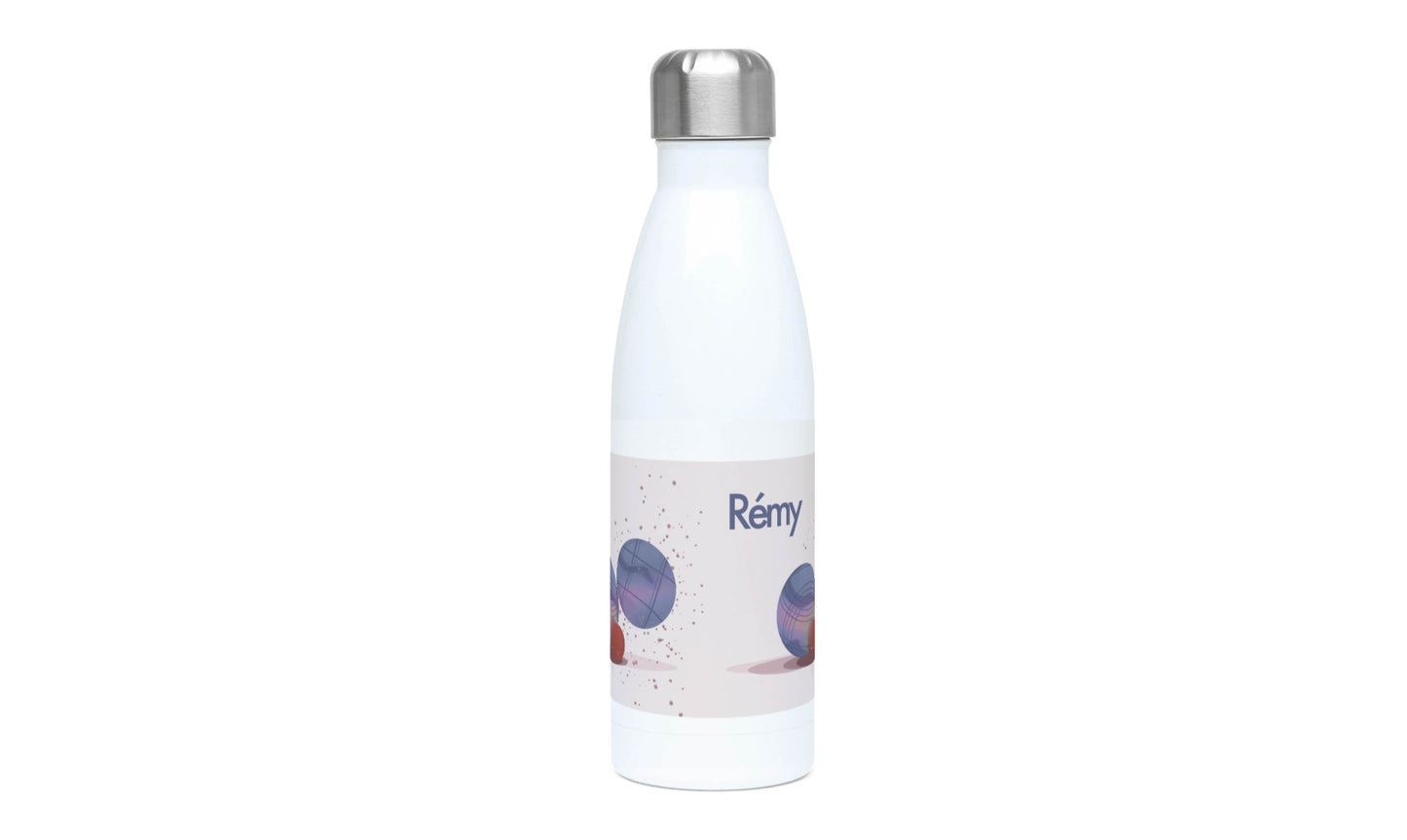 a white bottle with a blueberry on it