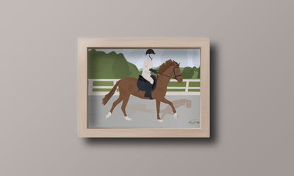 Affiche d'équitation "Sur le Cheval" - 50% de réduction