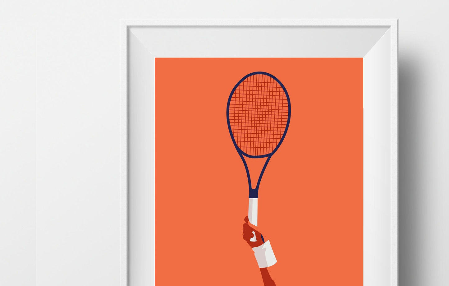 Poster „Tennisschläger“.