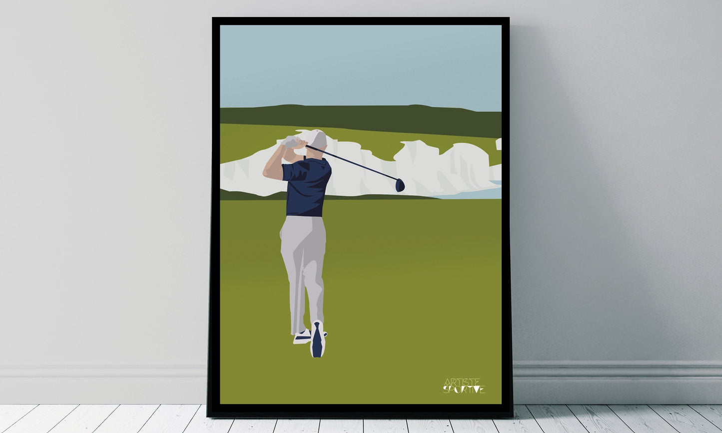 „Golf at Seven Sisters“-Plakat