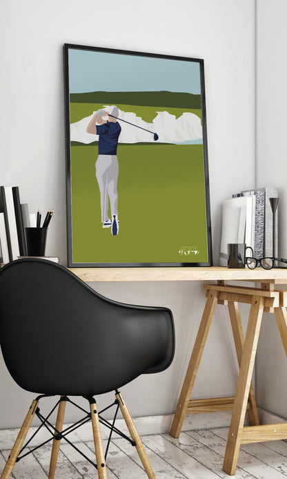 „Golf at Seven Sisters“-Plakat