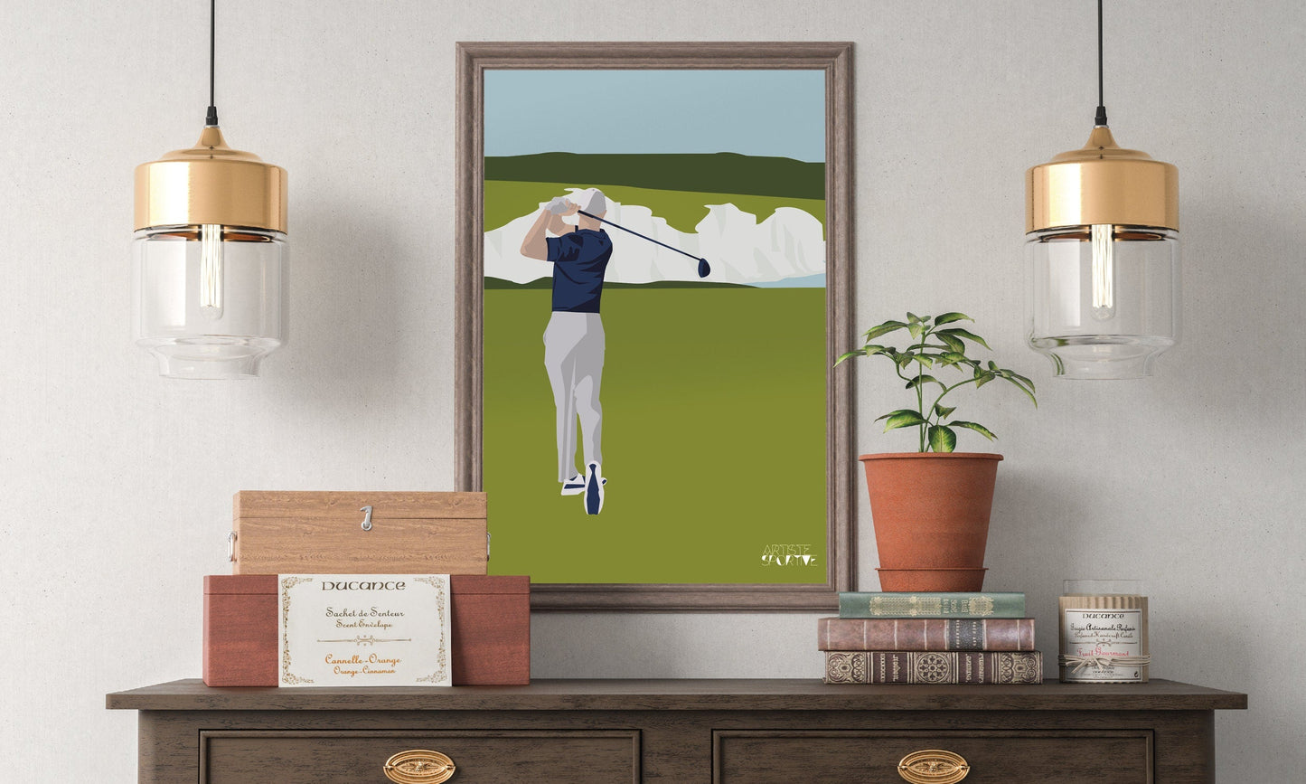 „Golf at Seven Sisters“-Plakat