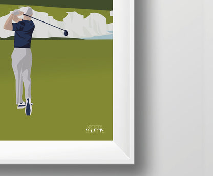 „Golf at Seven Sisters“-Plakat