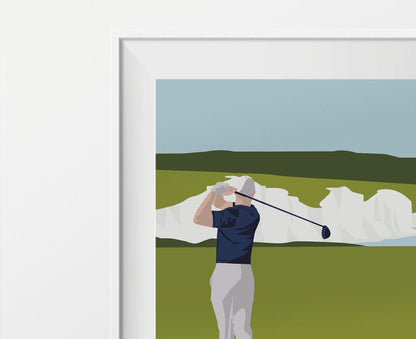 „Golf at Seven Sisters“-Plakat