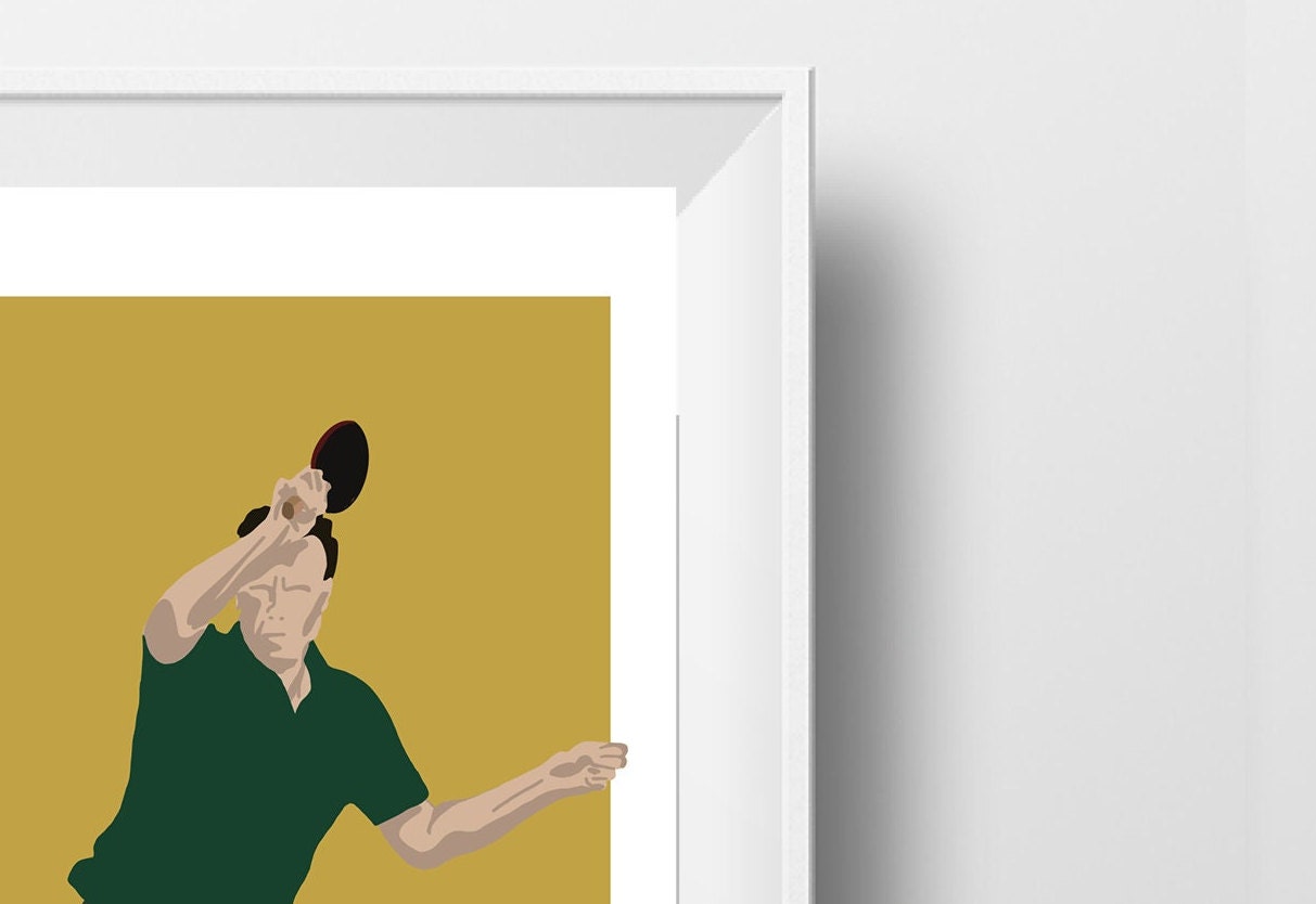 Ping Pong Poster "The table tennis player"