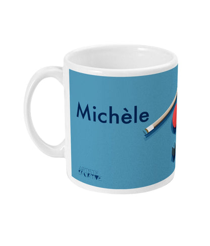 a mug with a picture of a toothbrush on it