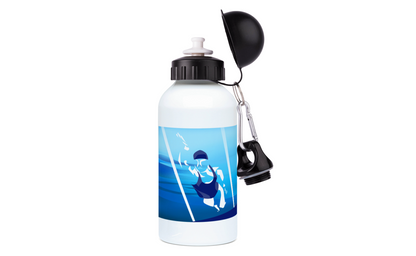 Aluminum swimming bottle "The woman who swims" - Customizable