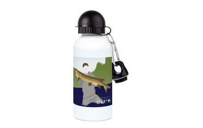 Fishing aluminum bottle "Antoine the fisherman" - Customizable