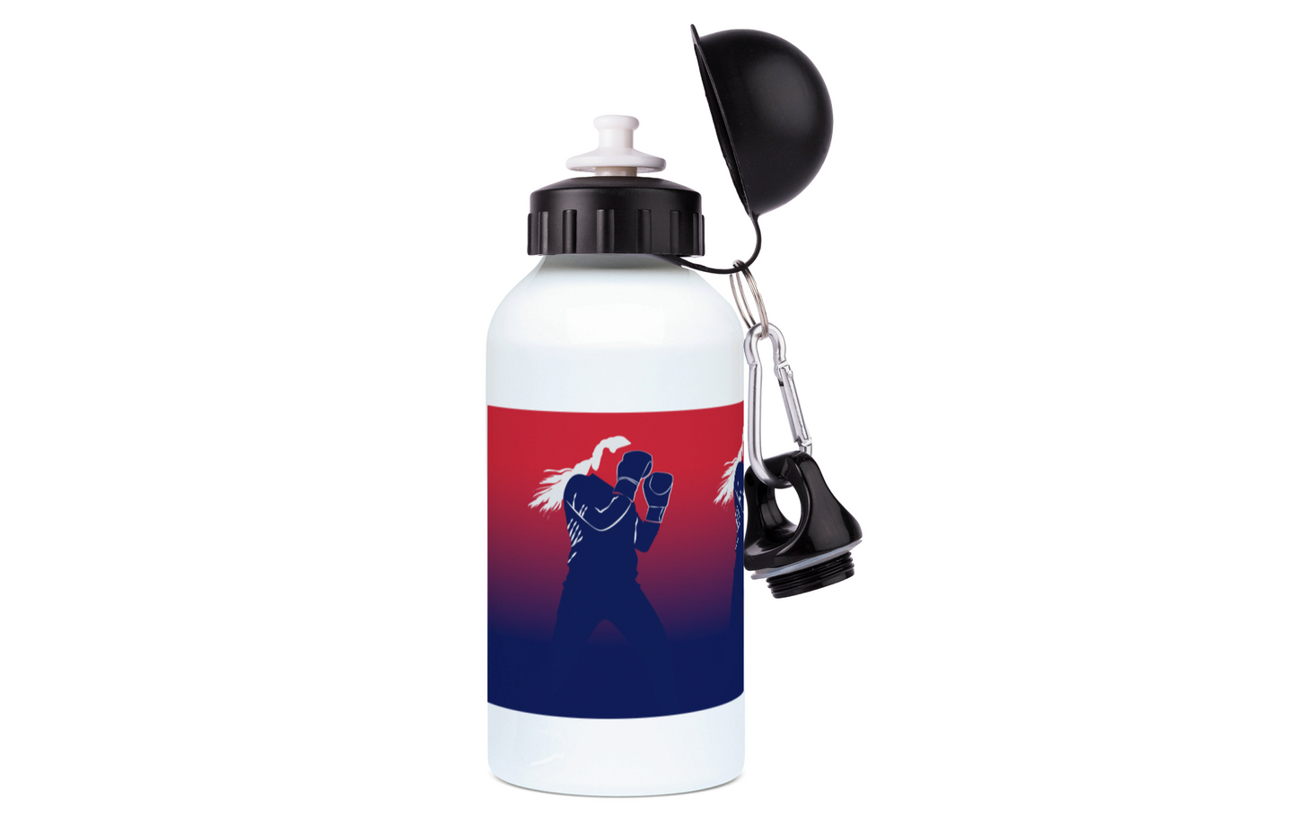 Aluminum boxing bottle "In the boxer's ring" - Customizable