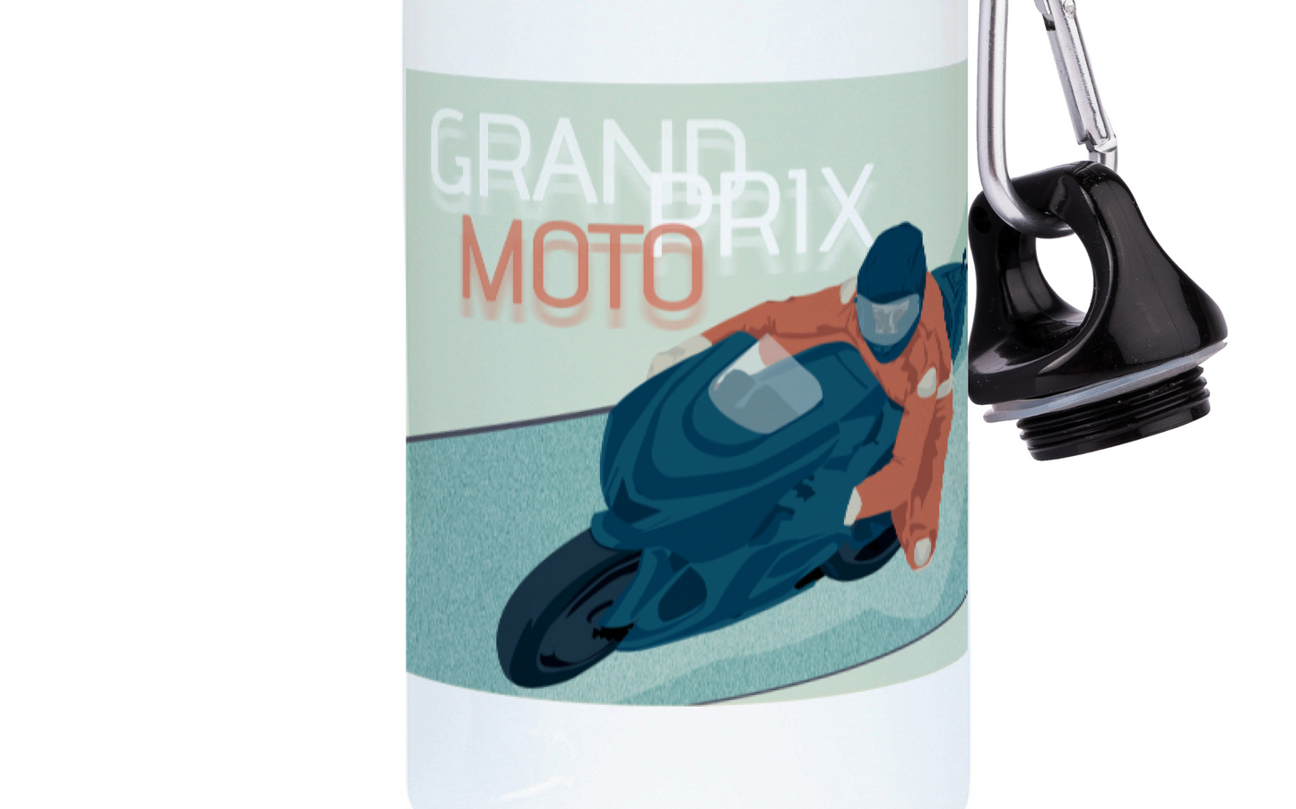 Gourde aluminium "Moto GP" - Personnalisable