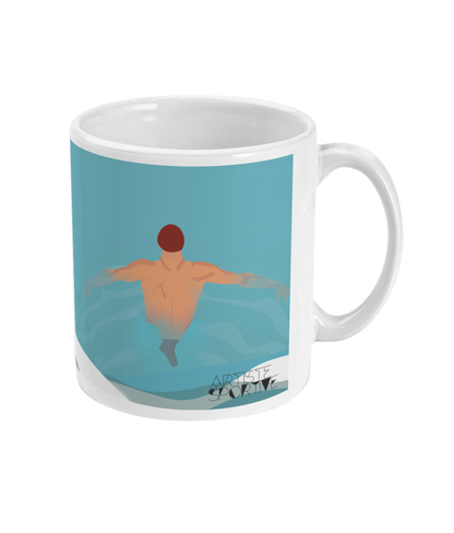 Tasse ou mug de natation vintage "La nage" - Personnalisable