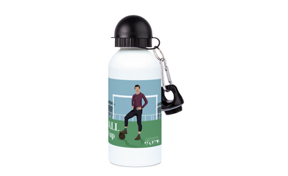 Vintage aluminum football bottle "The English Game" - Customizable