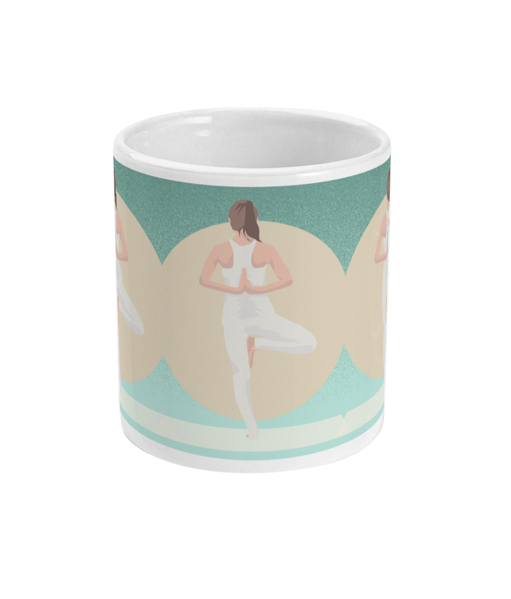 Cup or mug "Emma does yoga" - Customizable