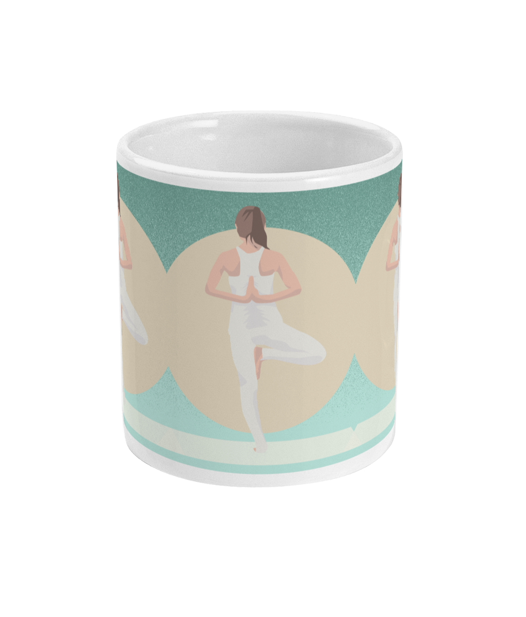 Tasse ou mug "Emma fait du yoga" - Personnalisable