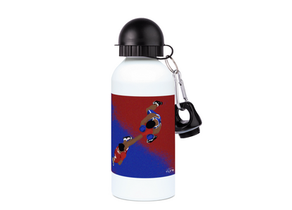 Aluminum bottle "Boxing view from above" - ​​Customizable