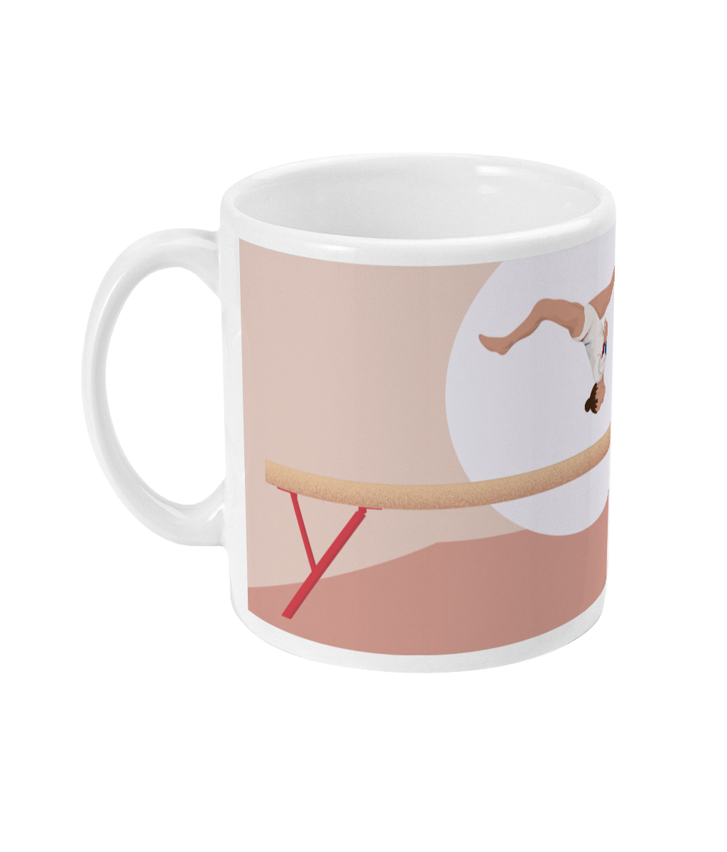 Tasse ou mug Gymnastique "La Poutre" - Personnalisable