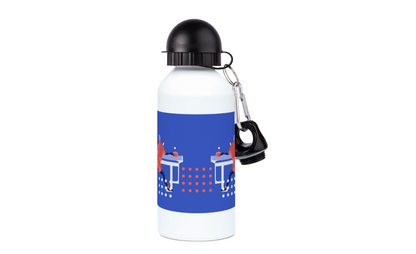 Ping Pong aluminum bottle "Table tennis in purple blue" - Customizable