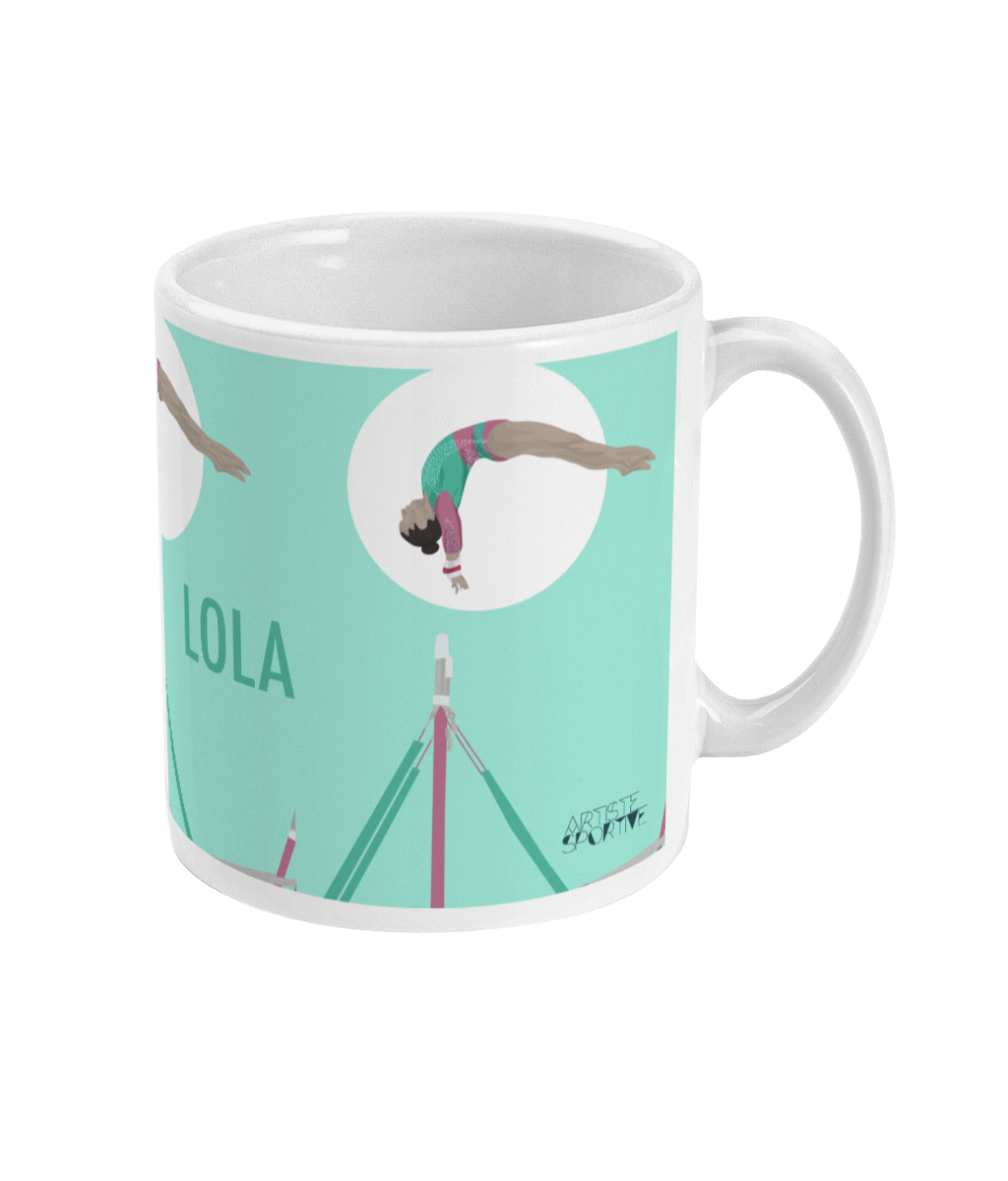 Gymnastics cup or mug "Bars" - Customizable